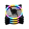 120mm Color LED Light Computer Case Cooling Fan Low Noise DC12V 4-pin 1200 RPM High Air Flow Computer Game Case 3 Pack