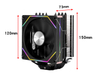 QiuzAim 2011 Server-Grade 120mm Fan Air Cooler for E5 X79 CPUs 6 Heat Copper Pipe Cooling Solution for AMD AM5 Desktop PCs X99