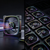 QiuzAim 120mm PC Case ARGB Fan 5V 3Pin Mainboard Light Sync Magic Color Stream Effect 4Pin PWM Hydraulic Silent Fan