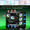 QiuzAim Prism 5V 3-pin ARGB Fan 120mm Divine Light Synchronous Motherboard Control Colorful Flowing Light PWM Silent Version
