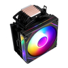 QiuzAim Universal CPU Air Cooler Compatible LGA1851/1700/1200/115x/AM4/AM5 4/6 Heat-Pipes & 120mm Fixed-RGB PWM Fan for Cooling