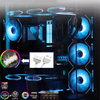 QiuzAim Multi-Pack Prism 4Pro ARGB Fan Set 3/4/5/6-Pack with Infinity Mirror Design Standard/Reverse Blades & Controller for PC