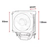 QiuzAim Cost-effective 90mm Fan 1700/2011 B85 Air CPU Cooler for AM4 CPUs E5 Computer ARGB Tower 2 Copper Heat Tube X79 Cooling