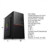 Tower Chassis Optimized for M-ATX/Mini-ITX with ATX PSU Support 12cm Side Fan 4-Slot Expansion for Efficient Business Computing