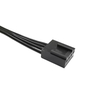 1 to 4 4-Port PWM Fan Hub Splitter, 22AWG Tinned Copper Wire for 3Pin 4Pin Desktop CPU Chassis Cooling Fans