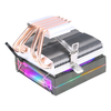 QiuzAim Computer X99 Motherboard 2011 Pin CPU Heatsink 4 Heat Pipes 90mm PWM ARGB Fan Desktop X79 Glowing E5 Silent