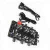 Molex 4-Pin Powered ARGB Hub 5V 3-Pin Addressable RGB Splitter with PWM Support for Multi-Device Sync & Cooling Management