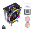 QiuzAim Computer 4/6 Heat Pipe CPU Heat Sink 120mm Temperature Control X99 Luminous 2011 Pin CPU Fan X79 ultra Quiet 4pin