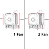 QiuzAim 6 Heat Pipe CPU Heat Sink Tower 2011 Motherboard Silent CPU Fan 4pin Desktop Air-cooled X79 Server 90mm