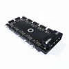 12-Port ARGB Hub with Motherboard Sync Centralized Control for 5V 3-Pin LED Strips & PWM Fans Via 4-Pin Molex Power