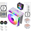 QiuzAim X79/1700 Desktop 4/6 Copper Tube ARGB Heat Sink 12th Generation Colorful 5v3 Pin CPU Fan 120mm with Cover 4-pin 1200/i5