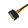 Molex to SATA Power Adapter 4-Pin IDE to 15-Pin Serial ATA Converter Cable with Secure Connection