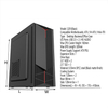 Chassis Heavy-Duty 0.35mm SPCC Steel with 5 Drive Bays 320mm GPU Support & Hybrid Airflow for Demanding ATX/M-ATX Builds