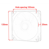 IDE 4pin Quiet 120mm 12025 RGB Desktop Computer Airflow Fan with Dual Light Rings for PC Chassis