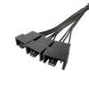 4 Pin Male Y-Splitter to 3 Way 3/4Pin Mainboard Power Cable Adapter PC Computer Case Fan 1 to 3 CPU Cooler Connecting Line