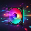 QiuzAim Computer ARGB Chassis Fan 120mm 5v3 Pin Silent PWM Cooling Fan Motherboard Synchronous Multi-mode Light Effect Fan