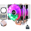 QiuzAim 90mm Desktop Twin Tower 4 Heat Pipe CPU Fan Air-cooled 2011 Heat Sink Computer X79 X99 Motherboard Silent 4-pin