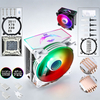 QiuzAim X79 Motherboard 4/6 Heat Pipe ARGBcpu Cooling Fan 120mm with Cover 5v3 Pin 4pin Air-cooled LGA2011/1700/1150/1200/AM5