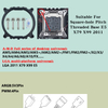 QiuzAim Computer X99 Motherboard 2011 Pin CPU Heatsink 4 Heat Pipes 90mm PWM ARGB Fan Desktop X79 Glowing E5 Silent