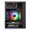 Slim M-ATX/Mini-ITX PC Case for Office ATX PSU & 250mm GPU Compatible Space-Saving Business Desktop Computer Chassis