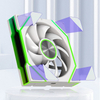 QiuzAim Tool Free Design ARGB Fan with 3 Modular Packages Featuring Unlimited Mirroring Effect and 5V ADD-RGB
