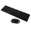 Black High Strength Micro Switch Antimicrobial Keyboard and Sanitary Mouse Set for Your Workspace Ergonomic Design Stylish Shape