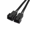 Dual 3-Pin Fan Splitter Connect Two CPU Coolers or Case Fans to Single Motherboard Header with Secure Connection