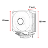 QiuzAim 120mm X99 Computer ARGB Shen Guang Synchronous I7 CPU Fan 1150/2011 Prism 4/6 Heat Pipe 12th Generation Heat Sink B85