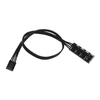 1 to 4 4-Port PWM Fan Hub Splitter, 22AWG Tinned Copper Wire for 3Pin 4Pin Desktop CPU Chassis Cooling Fans