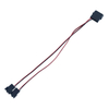 Dual Fan Splitter Cable, Molex 4Pin to 2*(3/4Pin) Fan Adapter, Stable Power Supply for Desktop PC Chassis CPU Cooling Fans