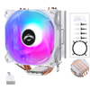 QiuzAim 12th Generation 4-copper Tube 1155CPU Heat Sink 12cm Luminous Computer CPU Fan AM4 1150 Silent 1700 1200
