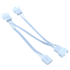3-Way Fan Splitter Hub, Single Mainboard Header to Triple 3Pin 4Pin CPU Coolers with Intelligent Speed Regulation