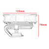 QiuzAim Computer Quad Heat Pipe Downward Pressure CPU Cooling Fan 4-wire Silent 120mm Luminous X79/x99 Motherboard LGA2011
