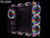QiuzAim Value Pack RGB Cooling Fan 3/4/5/6-Pack 12cm Silent Fans with 4-Pin D-Type for Complete PC Case Airflow Optimization