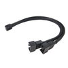 4 Pin Y One in Two Splitter 4 Pin PWM Female to 3/4 Pin Motherboard CPU PC Case Fan Extension Adapter Cable Cooling Accessory