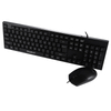 Black High Strength Micro Switch Antimicrobial Keyboard and Sanitary Mouse Set for Your Workspace Ergonomic Design Stylish Shape