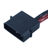 Molex Powered 4-Port Fan Hub Splitter, Quad 3Pin/4Pin Ports for CPU Cooling Fans