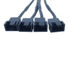 1-to-4 DC5521 Power Splitter Wire, Stable 12V Output Convert to 4Pin for Multi 3/4Pin Desktop Case Fans
