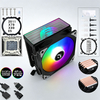 QiuzAim ARGB 12th Generation CPU Tower Heat Sink 4/6 Heat Pipe 120mm High air Volume PWM Silent Fan Supports LGA1151 2011 AM4