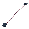 Dual Fan Splitter Cable, Molex 4Pin to 2*(3/4Pin) Fan Adapter, Stable Power Supply for Desktop PC Chassis CPU Cooling Fans