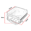 QiuzAim Downward Pressure CPU Heatsink 4-pin PWM Silent Fan with 6 Heat Pipes and 120mm Air-cooled Cooling Fan LGA1155/1700 AM5