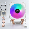 QiuzAim 2/4/6 Heatpipe CPU Cooler 90mm for LGA 2011 Socket PWM Quiet Fan for X79 Motherboard & E5 Server CPU