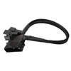 IDE Molex to Dual 2510 3Pin/4Pin Fan Splitter Cable, 27cm Braided Sleeved Power Adapter for PC Chassis Cooling Fans