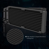 ARGB PWM Fan 240mm AIO Liquid CPU Cooler with PVC Temp Display Compatible Intel/AM4/AM5/2011 High-Performance RGB Water Cooling