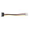 Molex to SATA Power Adapter 4-Pin IDE to 15-Pin Serial ATA Converter Cable with Secure Connection