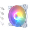 QiuzAim 140mm ARGB PWM Fan with 5V 3-Pin Addressable Header: 16.8M Color Customization & Motherboard Sync Dynamic Gaming Builds