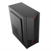Chassis Heavy-Duty 0.35mm SPCC Steel with 5 Drive Bays 320mm GPU Support & Hybrid Airflow for Demanding ATX/M-ATX Builds