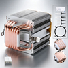 QiuzAim 90mm Computer CPU Heatsink 1200 Dual Tower 4/6Heat Pipe CPU Fan AM4/1700 Temperature Control 1150 Pin 1151 Air-cooled I5