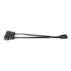 3-Pin Y-Splitter Cable Dual Fan Connection for CPU Cooler & PC Case Fans with Secure 3-Pin to Dual 3-Pin Adapter