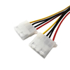 Dual Molex Power Splitter SATA 4-Pin Male to Dual IDE 4-Pin Female Adapter for HDD Power Supply Extension